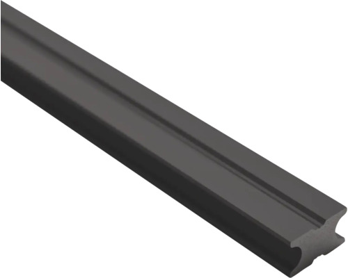WPC Achterlat zwart 2700x40x25 mm Kunststof afsluitprofiel