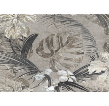 Decoratieve tegel met bloemen- en bladerpatroon