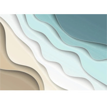 Abstracte weergave van strand en zee