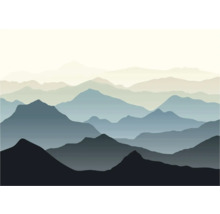 Illustratie van bergen in verschillende niveaus