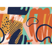 Abstract patroon met verschillende vormen en lijnen.