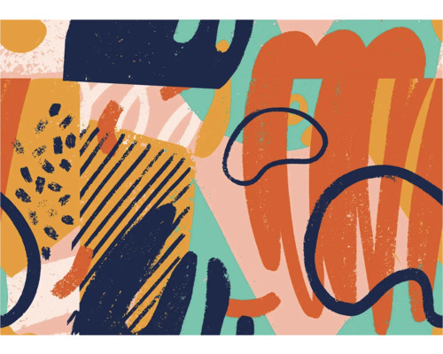 Abstract patroon met verschillende vormen en lijnen.