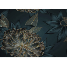 Decoratieve illustratie met bloemen en bladeren