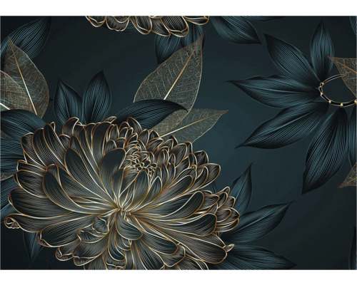 Decoratieve illustratie met bloemen en bladeren