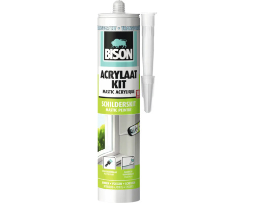 Bison Acrylaat Kit, transparante afdichtingskit voor schilderwerk