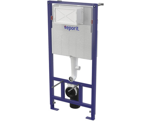 Veporit inbouwreservoir voor toilet met spoelbak en aansluitgarnituur