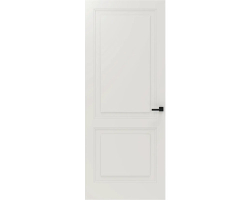 Binnendeur met twee rechthoekige panelen en deurklink