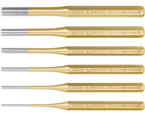 Set centreerpennen van Rennsteig in verschillende maten