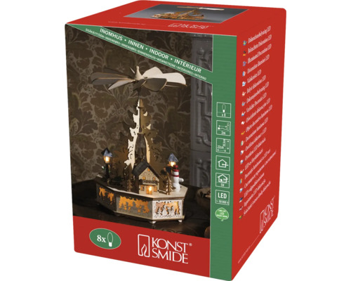 Konst Smide raamdecoratie met ledverlichting in productverpakking