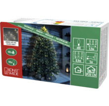 Konstsmide LED-lichtsnoer met zilverkleurige kabel voor decoratie binnenshuis, 90 lampjes