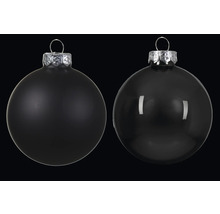 Twee glazen kerstballen met ophanging