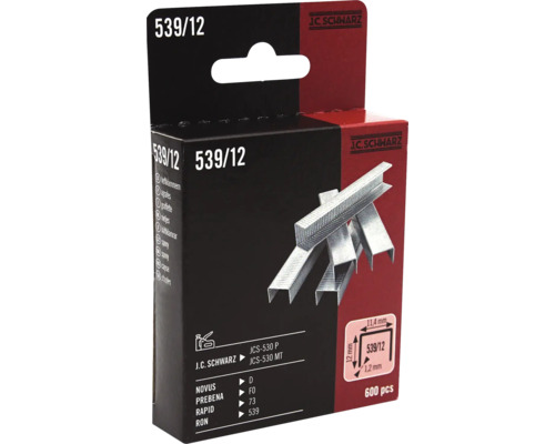 J C Schwarz nietjes 539/12, 600 stuks
