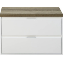 Onderkast met twee laden en houten blad