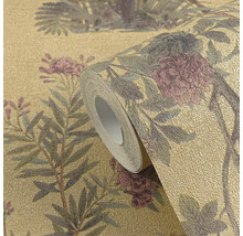 Behangrol met bloemmotief