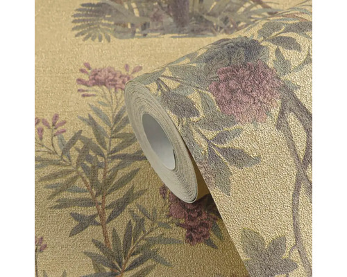 Behangrol met bloemmotief