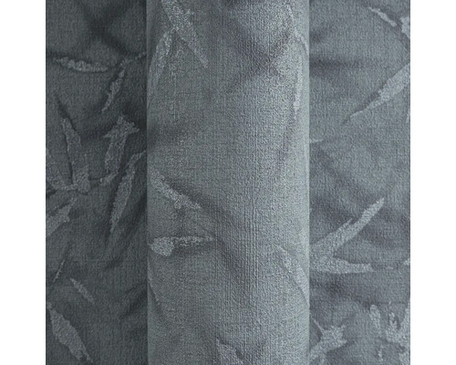 Grijze textielrollen met bladerpatroon