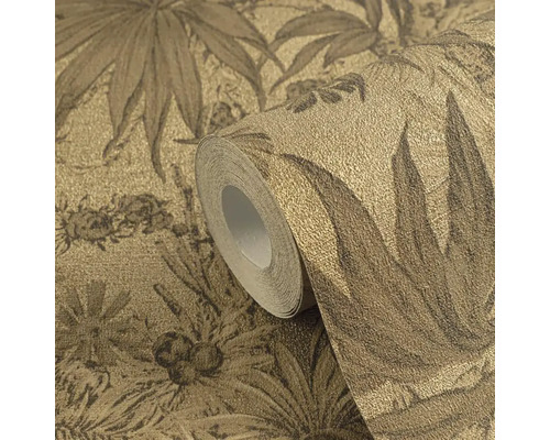 Rol decoratief behang met plantenmotief