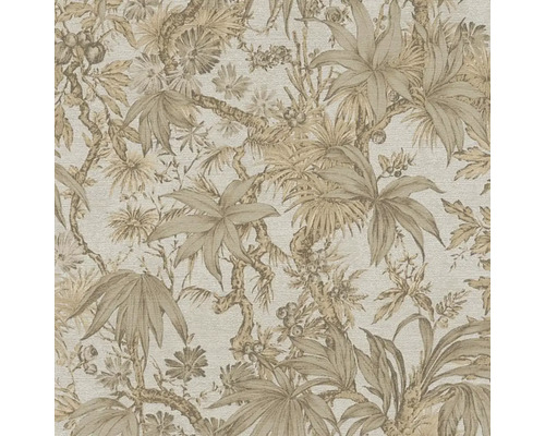 Behang met plantenmotief