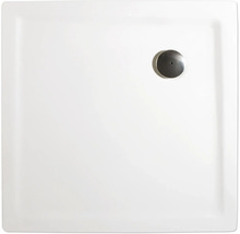 Vierkante douchebak met afvoergarnituur