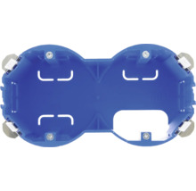 Dubbele inbouwdoos voor installatie van elektrische installaties