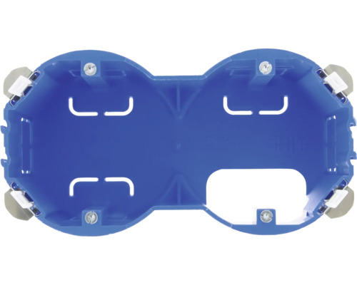 Dubbele inbouwdoos voor installatie van elektrische installaties