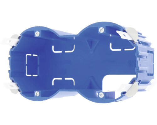 Dubbele inbouwdoos voor de installatie van elektrische apparaten