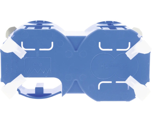 Dubbele inbouwdoos voor elektrische installatie