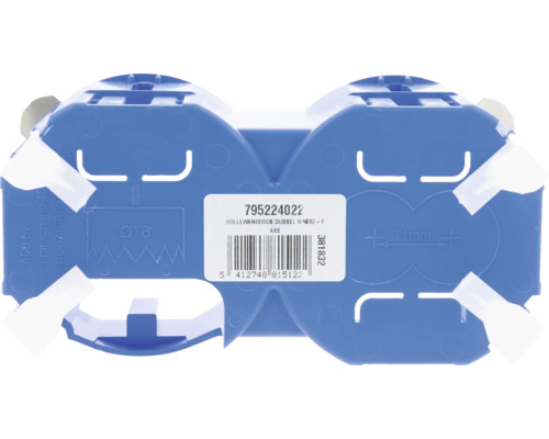 Dubbele hollewanddoos met een diameter van 76 millimeter