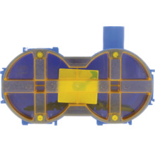 Dubbele apparaatdoos voor de installatie van elektrische apparaten