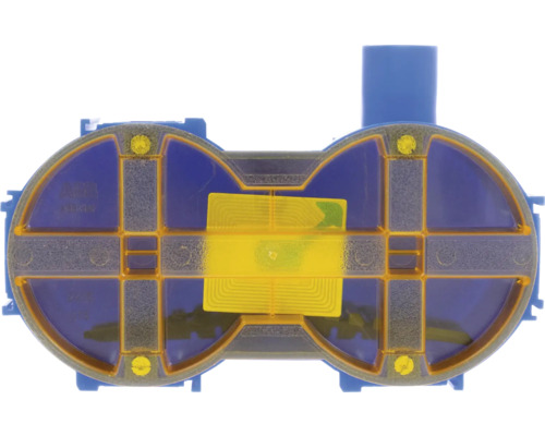 Dubbele apparaatdoos voor de installatie van elektrische apparaten