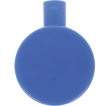Ronde, blauwe plastic fles