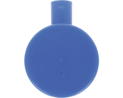 Ronde, blauwe plastic fles