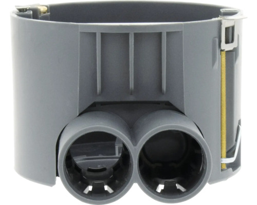 Inbouwdoos met twee openingen voor elektriciteitskabels