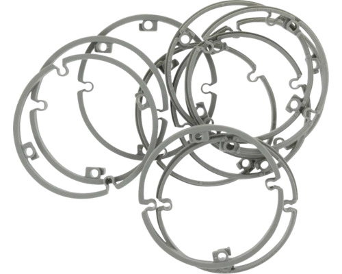 Meerdere grijze spreidingsringen voor bevestiging