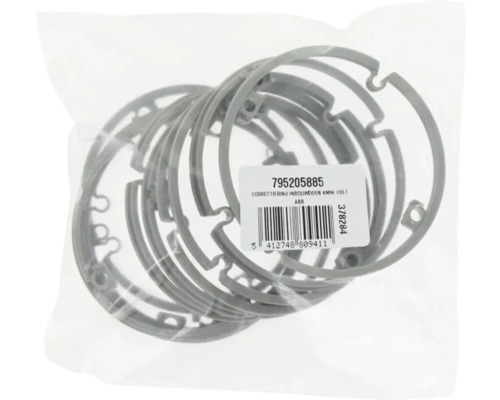 ABB HAF Correctiering 4 mm voor inbouwdoos MD4050 10 stuks Verpakkingsdoos met 10 correctieringen voor inbouwdozen