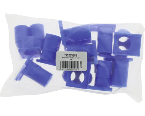 Verpakking blauwe spuitmondstukrubbers