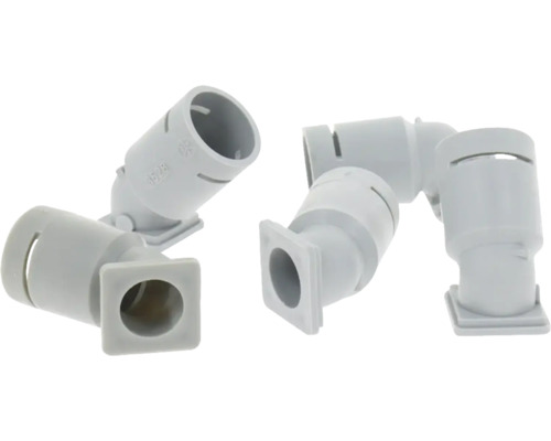 Drie grijze sifonbochten voor sanitairtoepassingen