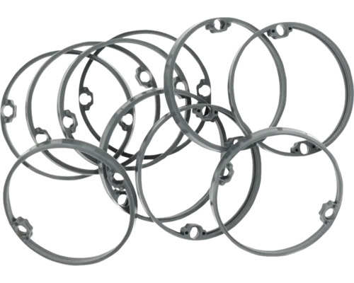 ATTEMA Verhogingsring 6 mm voor inbouwdoos U40/U50 10 stuks Meerdere ronde afdichtringen met bevestigingsgaten