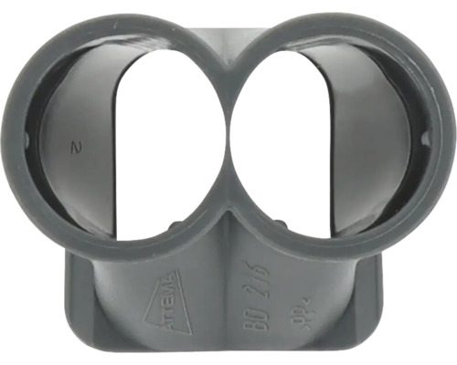 Dubbele buisklem van kunststof