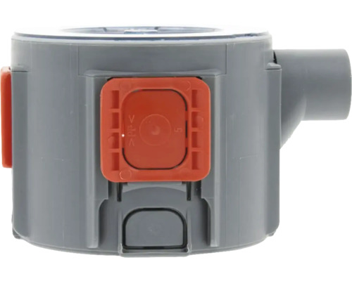 Kunststof aftakdoos met buisinvoering aan de zijkant