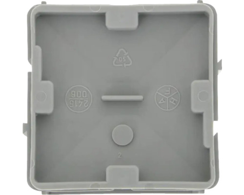 Kunststof afdekking, vierkant, met recycling symbool