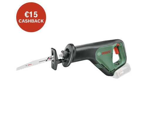 Bosch reciprozaag met €15 cashback actie