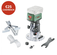 Bosch accu bovenfrees met accessoires