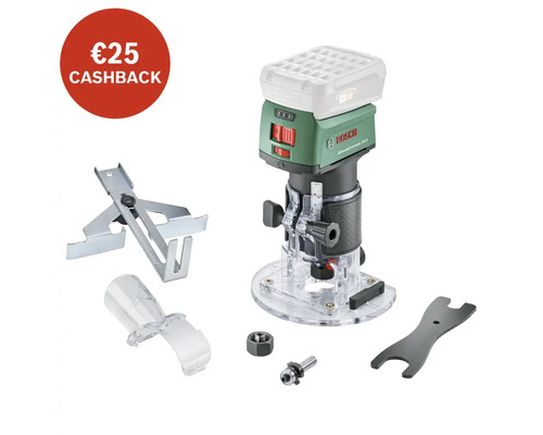 Bosch accu bovenfrees met accessoires