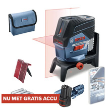 Bosch GCL 250 C Professional kruislijnlaser met accessoires