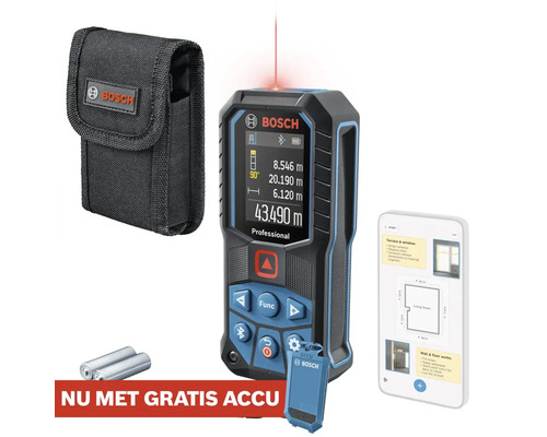 Bosch Professional laser afstandsmeter met tas en accu