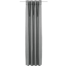 Gordijn grijs met plooiband