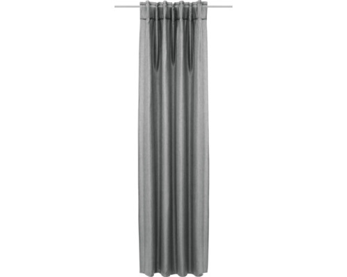 Gordijn grijs met plooiband