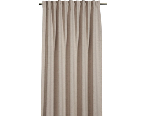 SEHLBACH Gordijn lichtdoorlatend Struktur linnenlook lichtroze 140x245 cm Gordijn van stof met plooiband