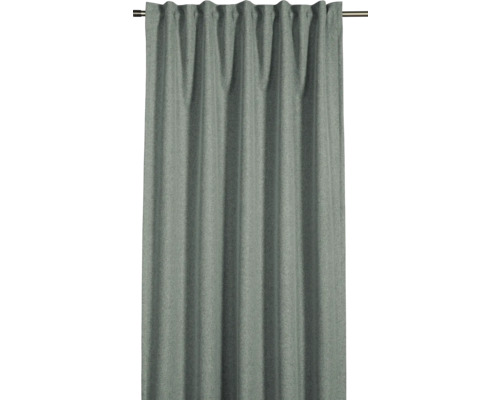 Gordijn met plooibandophanging in grijstint